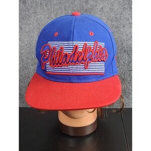 Philadelphia Black Hawk JoyCap Snapback Hat Blue Red Embroidered Baseball‎ Cap